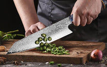 Cargar imagen en el visor de la galería, LIMITED EDITION DAMASCUS  STEEL KNIFE (67 Layers )