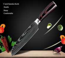 Cargar imagen en el visor de la galería, 4 Damascus steel Knives set