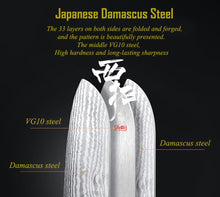 Cargar imagen en el visor de la galería, LIMITED EDITION DAMASCUS  STEEL KNIFE (67 Layers )