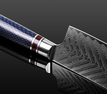 Cargar imagen en el visor de la galería, NAKIRI GUINSU Damascus Steel 8-inch VG 10 Knife