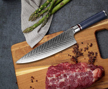 Cargar imagen en el visor de la galería, NAKIRI GUINSU Damascus Steel 8-inch VG 10 Knife